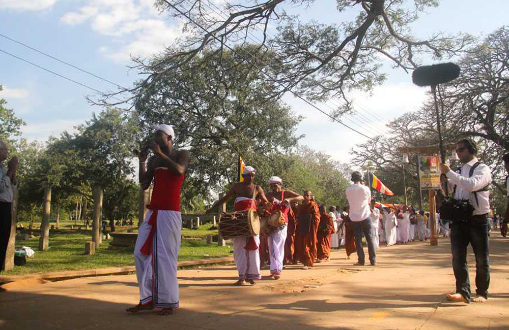 Filming in Sri Lanka