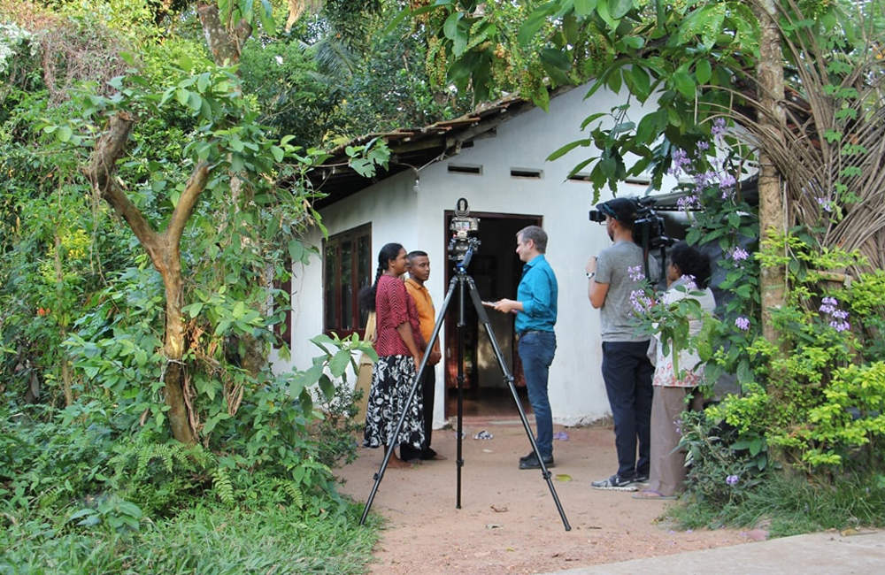 Filming in Sri Lanka