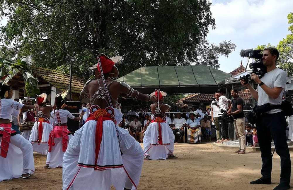 Filming in Sri Lanka