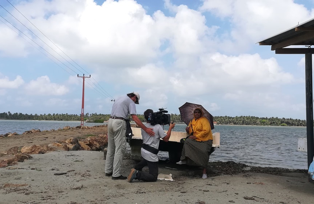 Filming in Sri Lanka
