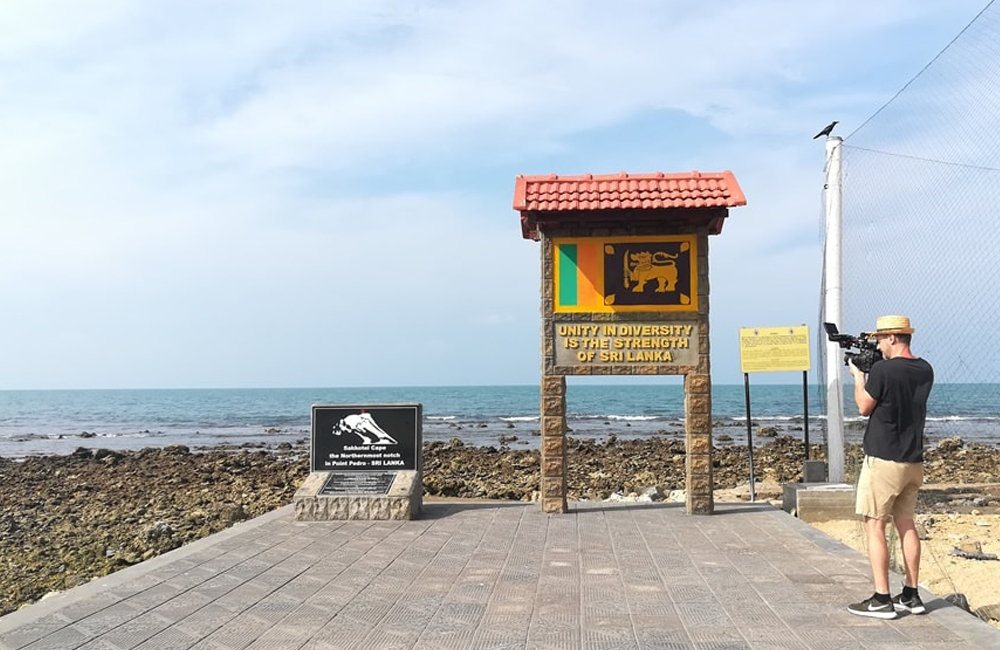 Filming in Sri Lanka