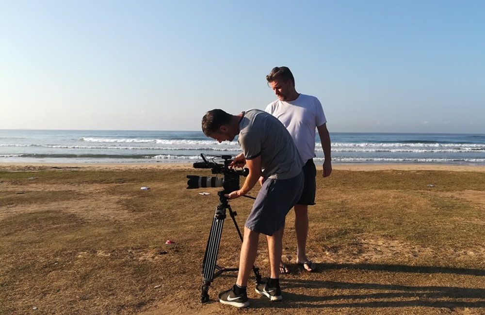 Filming in Sri Lanka